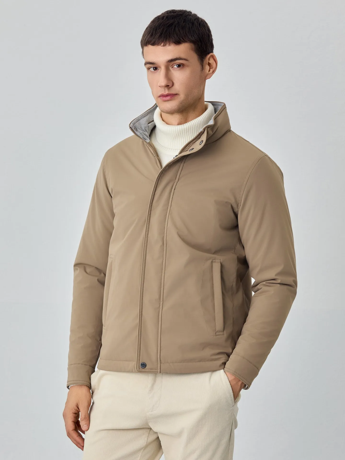 Discount Bomber Jacket With Zip Pockets And Double Zipper Blusões