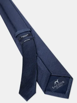 New Checkered Pattern Tie 100% Silk 7,5cm Gravatas