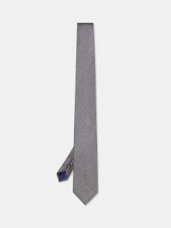 New Checkered Pattern Tie 100% Silk 7,5cm Gravatas