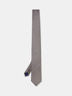 New Checkered Pattern Tie 100% Silk 7,5cm Gravatas