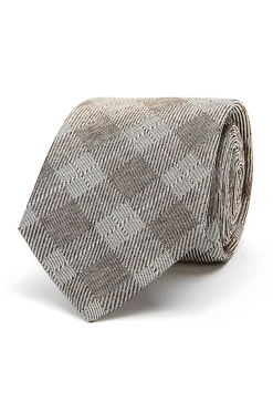 Best Checkered Pattern Tie 100% Silk 8cm Gravatas