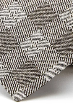 Best Checkered Pattern Tie 100% Silk 8cm Gravatas