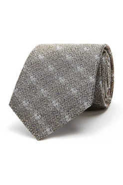 Discount Checkered Pattern Tie 100% Silk 8cm Gravatas