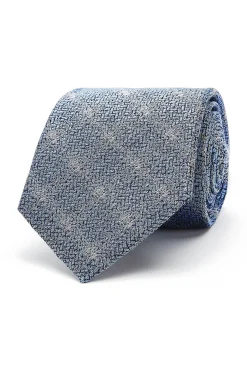 Discount Checkered Pattern Tie 100% Silk 8cm Gravatas