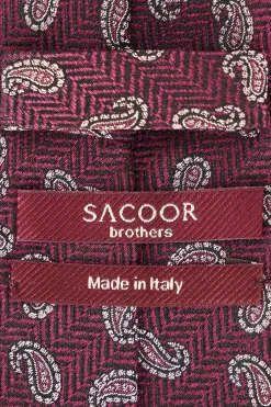 Clearance Cornucopia Pattern Tie 100% Silk 8cm Gravatas