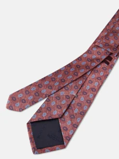 Clearance Cornucopia Pattern Tie 100% Silk 8cm Gravatas