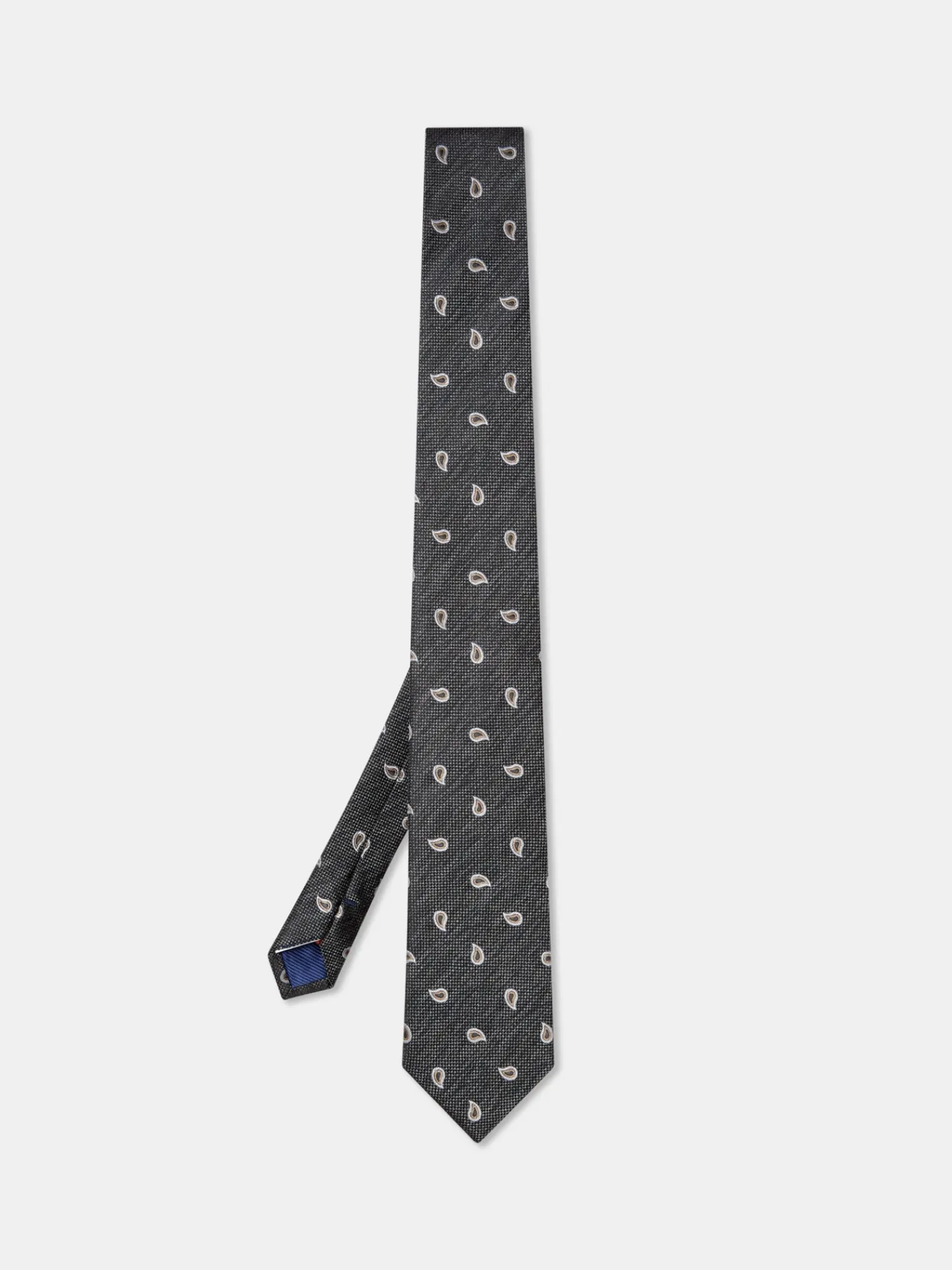 Cornucopia Pattern Tie 100% Silk 7,5cm Gravatas