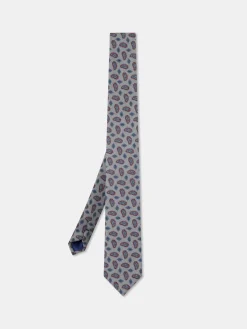 Sale Cornucopia Pattern Tie 100% Silk 7,5cm Gravatas