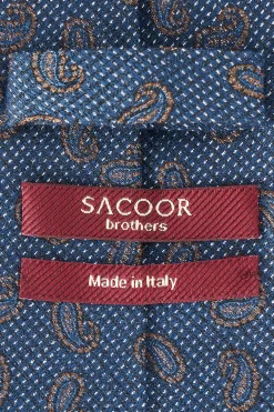 Best Cornucopia Pattern Tie 100% Silk 8cm Gravatas