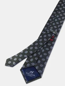 Discount Cornucopia Pattern Tie 100% Silk 7,5cm Gravatas
