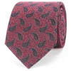 Clearance Cornucopia Pattern Tie 100% Silk 8cm Gravatas