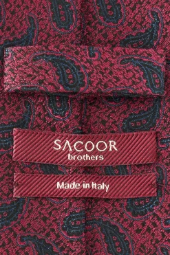 Clearance Cornucopia Pattern Tie 100% Silk 8cm Gravatas