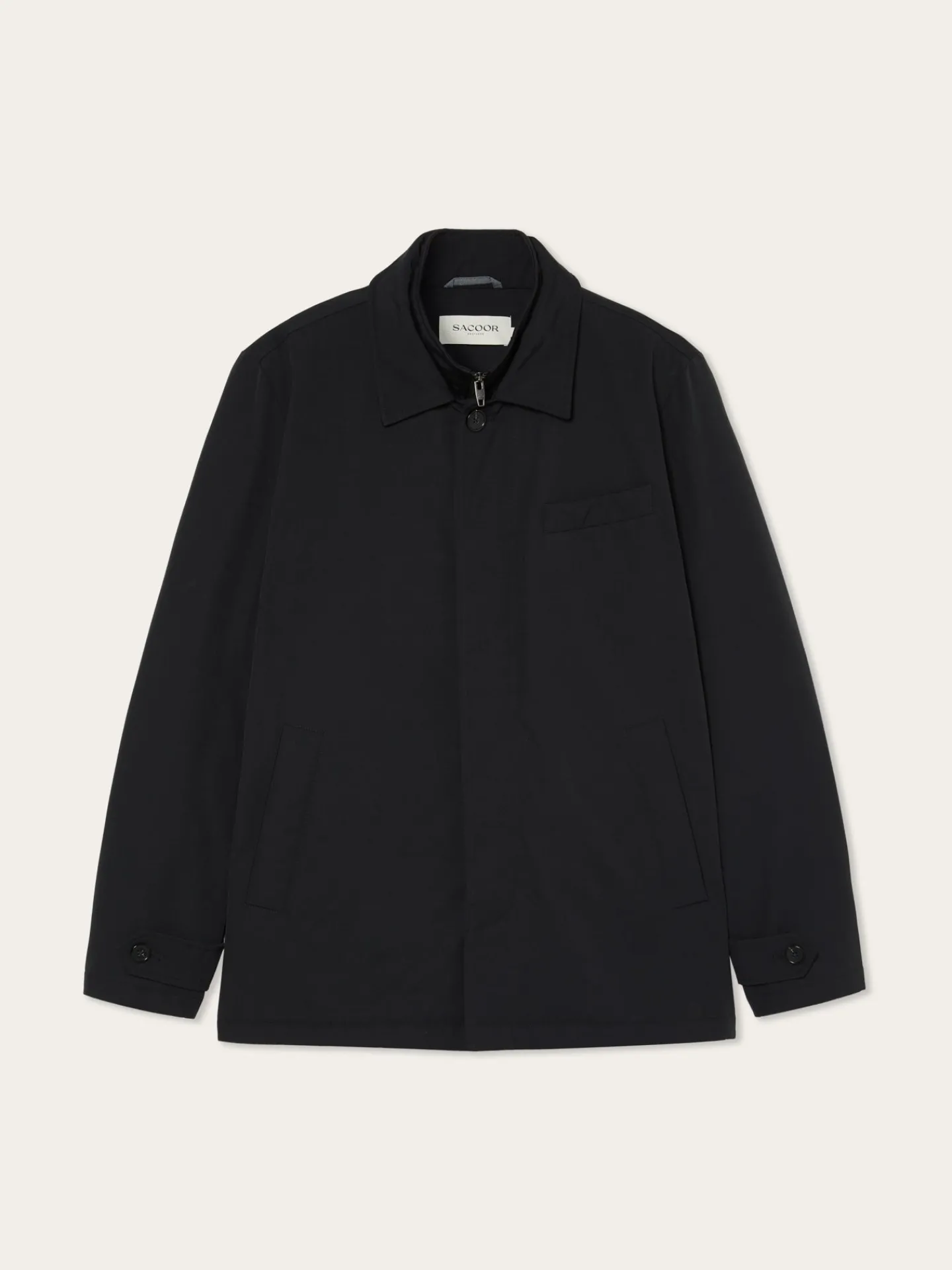 Hot Cotton-Nylon Hooded Jacket Blusões