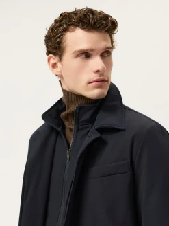 Hot Cotton-Nylon Hooded Jacket Blusões