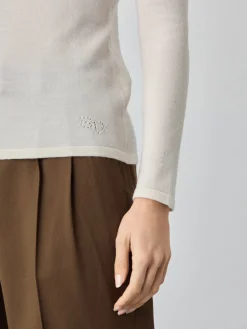 Best Crew Neck Merino Wool Sweater MULHER Camisolas