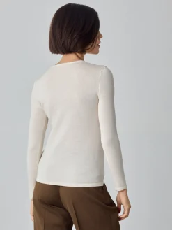 Best Crew Neck Merino Wool Sweater MULHER Camisolas