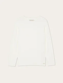 Discount Crew Neck Rib Sweater In Viscose blend MULHER Camisolas