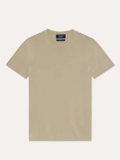Sale Crew Neck Sweater With Short Sleeves In Cotton and Silk Blend Camisolas