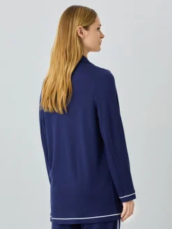 Hot Double-Breasted Punto Roma Blazer In Rayon Blend MULHER Blazers