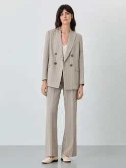 New Double-Breasted Suit Blazer In Wool Blend MULHER Fatos|Blazers