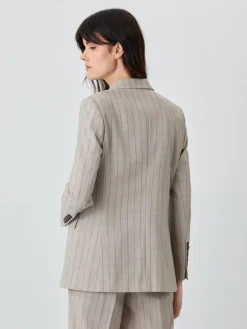 New Double-Breasted Suit Blazer In Wool Blend MULHER Fatos|Blazers