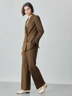 New Double-Breasted Suit Blazer In Viscose Blend MULHER Fatos|Blazers