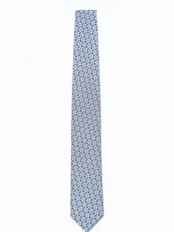 Floral Pattern Tie 100% Silk 7,5cm Gravatas