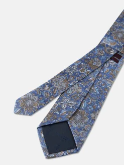 Discount Floral Pattern Tie 100% Silk 8cm Gravatas