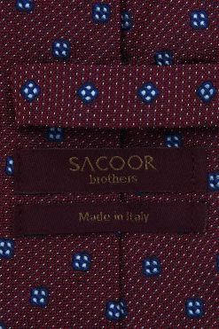 Sale Floral Pattern Tie 100% Silk 8cm Gravatas