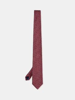 Best Floral Pattern Tie 100% Silk 7,5cm Gravatas