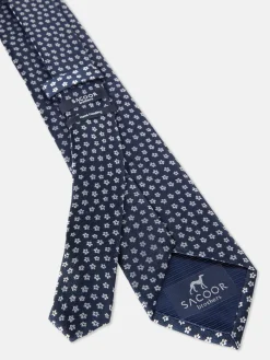 Best Floral Pattern Tie 100% Silk 7,5cm Gravatas