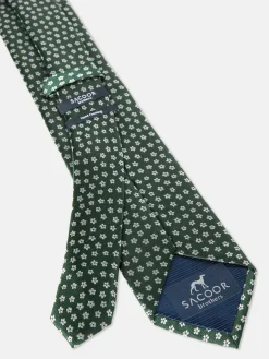 Best Floral Pattern Tie 100% Silk 7,5cm Gravatas