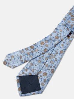 Online Floral Pattern Tie 100% Silk 8cm Gravatas