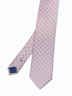 Clearance Floral Pattern Tie 100% Silk 7,5cm Gravatas
