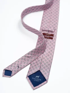 Clearance Floral Pattern Tie 100% Silk 7,5cm Gravatas