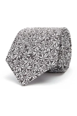 Best Floral Pattern Tie 100% Silk 8cm Gravatas