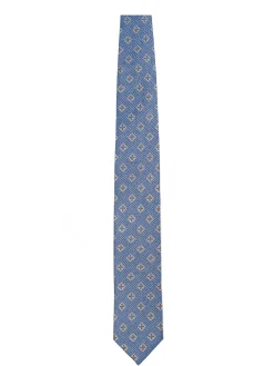 Outlet Floral Pattern Tie 100% Silk 7,5cm Gravatas