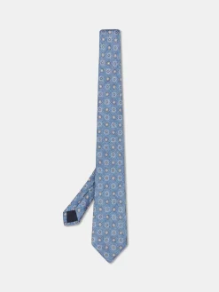 Sale Floral Pattern Tie 100% Silk 8cm Gravatas