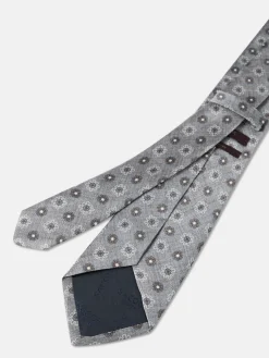 Sale Floral Pattern Tie 100% Silk 8cm Gravatas