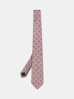 Sale Floral Pattern Tie 100% Silk 8cm Gravatas