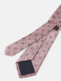 Sale Floral Pattern Tie 100% Silk 8cm Gravatas