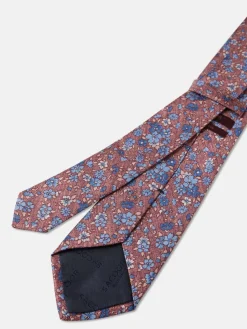 Clearance Floral Pattern Tie 100% Silk 8cm Gravatas