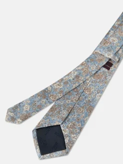 Floral Pattern Tie 100% Silk 8cm Gravatas