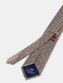 Discount Floral Pattern Tie 100% Silk 7,5cm Gravatas