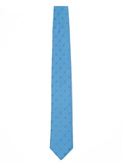 Discount Floral Pattern Tie 100% Silk 7,5cm Gravatas
