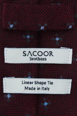 New Floral Pattern Tie 100% Wool 7cm Gravatas