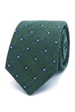 New Floral Pattern Tie 100% Wool 7cm Gravatas