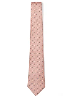 Best Geometric Pattern Tie 100% silk 8cm Gravatas