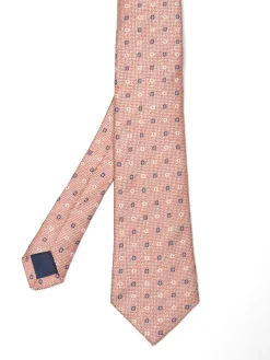 Best Geometric Pattern Tie 100% silk 8cm Gravatas