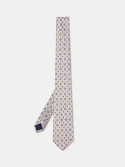 Hot Geometric Pattern Tie 100% silk 8cm Gravatas